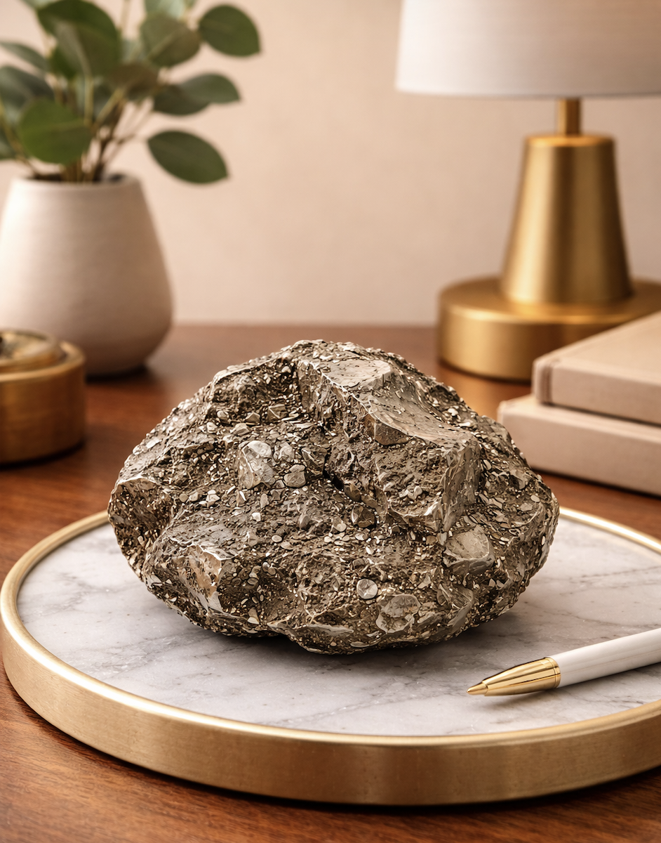 Pyrite Decor Stone — Raw Pyrite for Premium Home and Office Decor